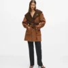 Abrigo reversible de mezcla de lana
