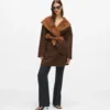 Abrigo reversible de mezcla de lana