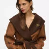 Abrigo reversible de mezcla de lana