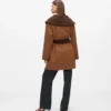 Abrigo reversible de mezcla de lana