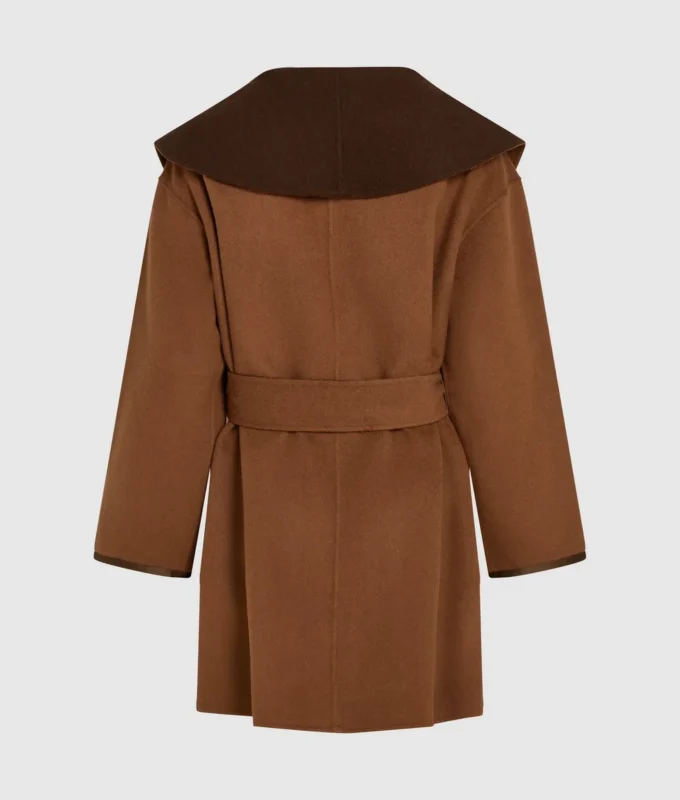 Abrigo reversible de mezcla de lana
