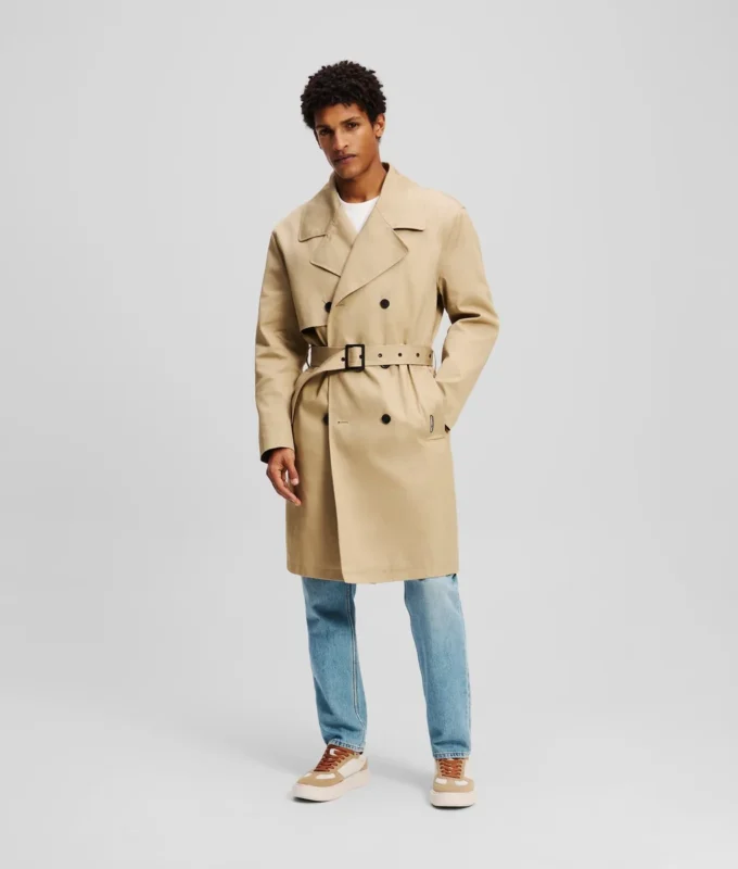ABRIGO TRENCH CON CAPUCHA