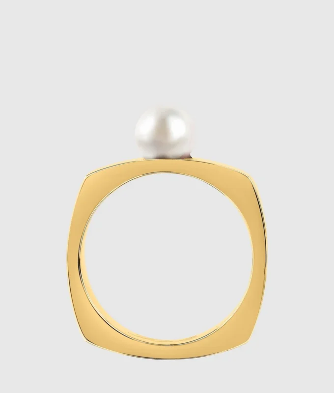 Anillo cuadrado Signature
