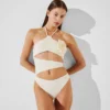 BAÑADOR HALTER CON FLORES