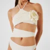 BAÑADOR HALTER CON FLORES
