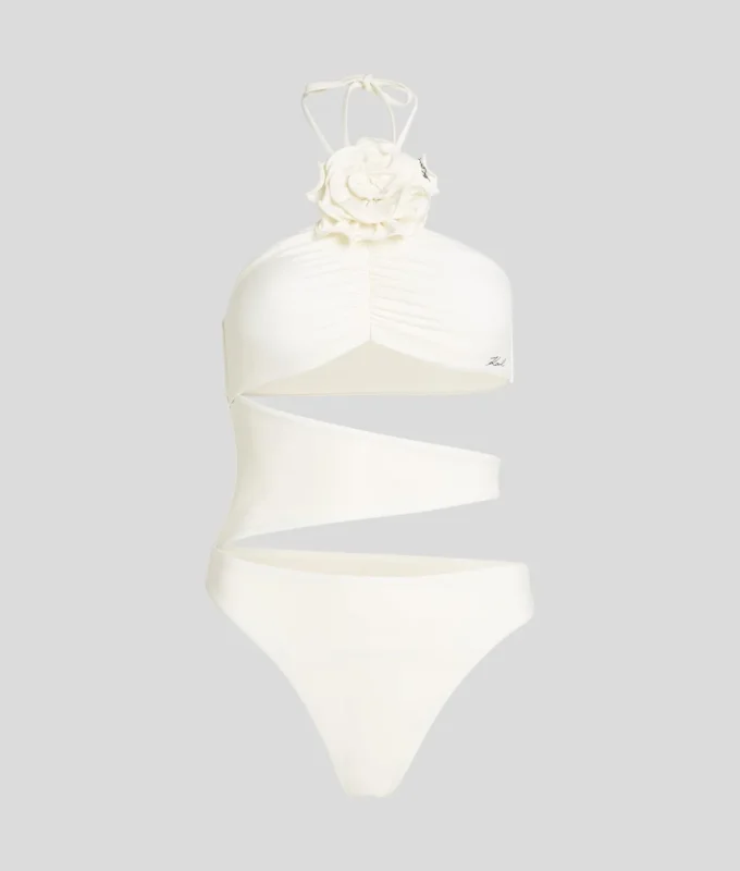 BAÑADOR HALTER CON FLORES
