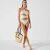 BAÑADOR HALTER CON FLORES