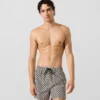 Bañador tipo boardshort con estampado de cuadros