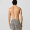 Bañador tipo boardshort con estampado de cuadros