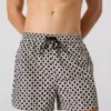 Bañador tipo boardshort con estampado de cuadros