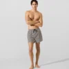 Bañador tipo boardshort con estampado de cuadros