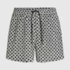 Bañador tipo boardshort con estampado de cuadros