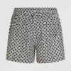 Bañador tipo boardshort con estampado de cuadros