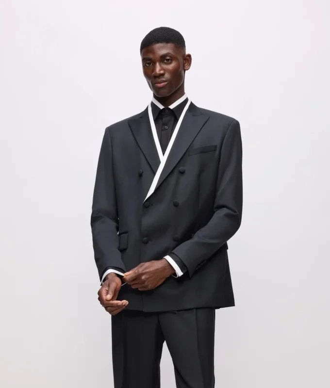 Blazer con ribetes en contraste KL Studio