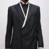 Blazer con ribetes en contraste KL Studio