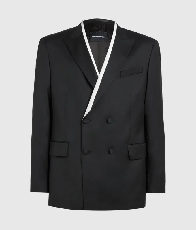 Blazer con ribetes en contraste KL Studio