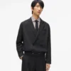 Blazer corto de doble botonadura