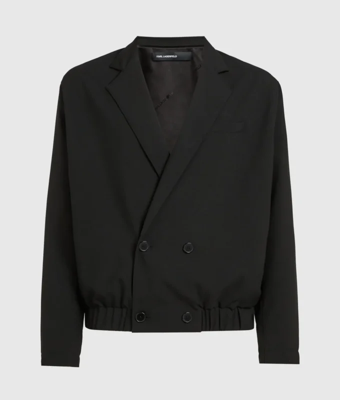 Blazer corto de doble botonadura