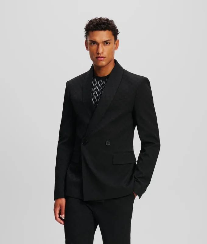 BLAZER DE DOS BOTONES CON MONOGRAMA