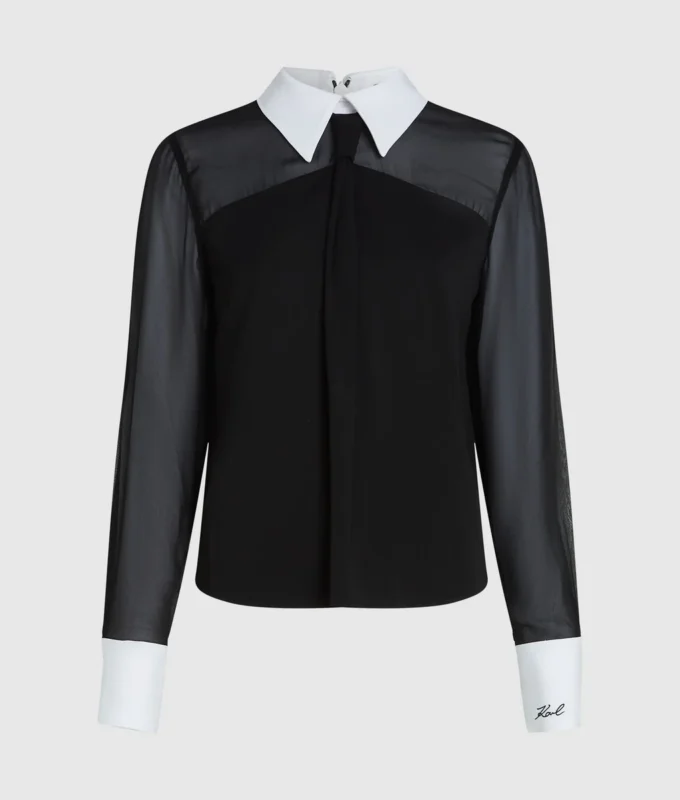 Blusa con detalle de lazo