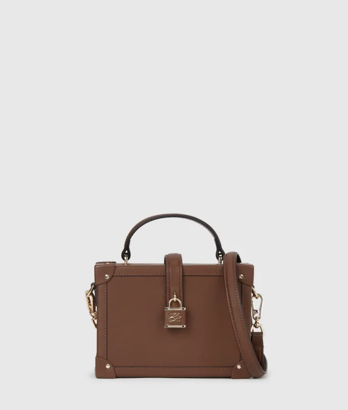 Bolso baúl con candado K/Autograph
