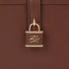Bolso baúl con candado K/Autograph