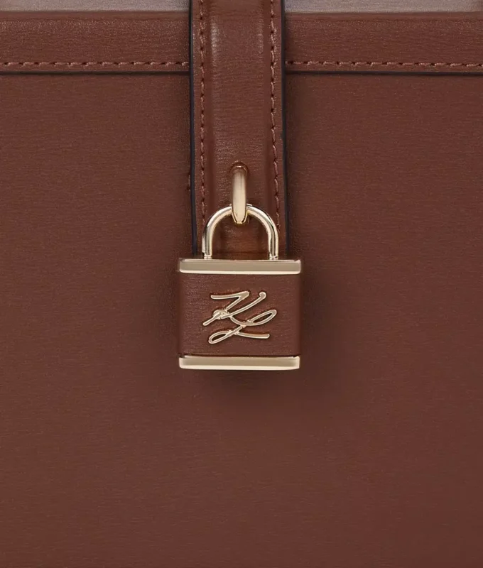 Bolso baúl con candado K/Autograph