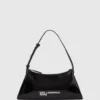 Bolso bandolera con logotipo geométrico brillante