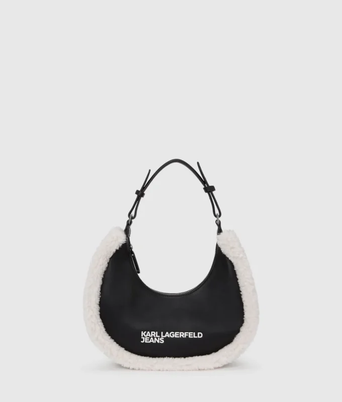 Bolso bandolera con luna de piel de oveja