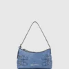 Bolso bandolera de denim con hebillas