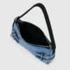 Bolso bandolera de denim con hebillas
