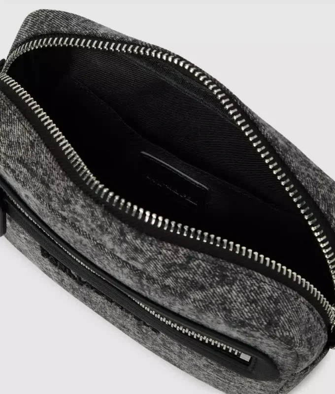 Bolso bandolera de denim lavado
