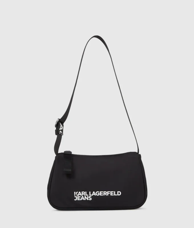 Bolso bandolera de nailon con logotipo