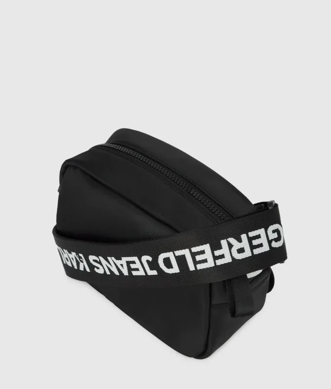 Bolso bandolera de nailon con logotipo