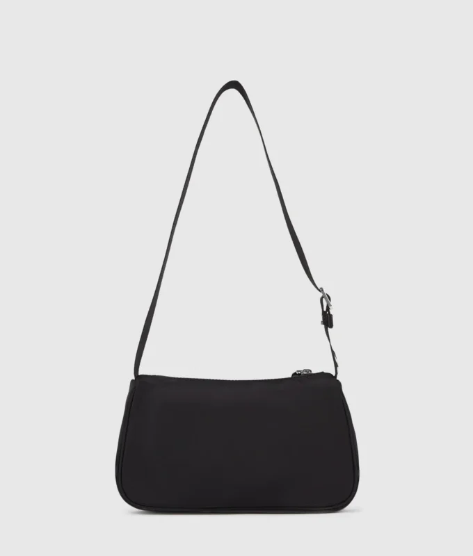 Bolso bandolera de nailon con logotipo