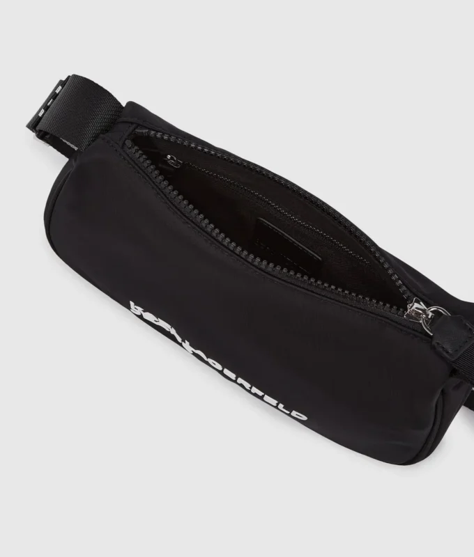 Bolso bandolera de nailon con logotipo