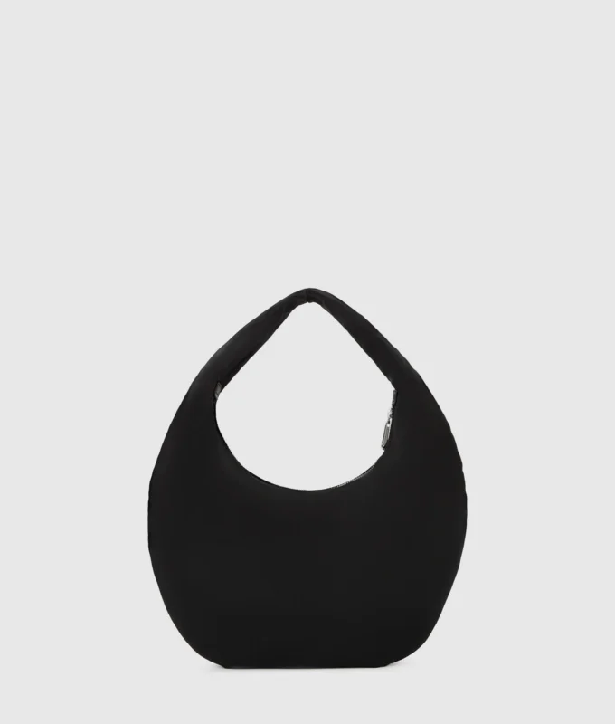 Bolso bandolera de nylon brillante