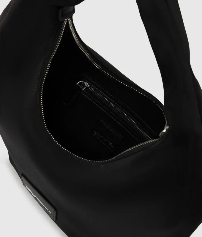 Bolso bandolera de nylon brillante
