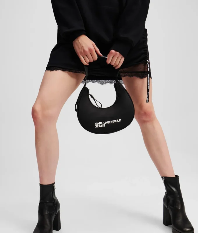 Bolso bandolera de nylon con logo Moon