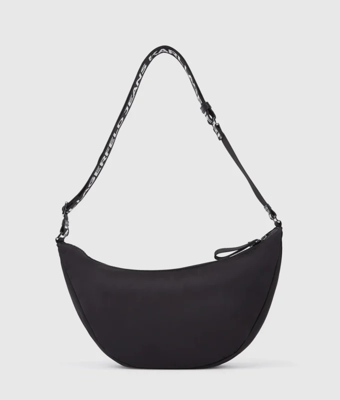 Bolso bandolera de nylon con logotipo