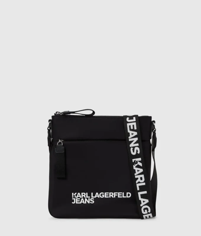 Bolso bandolera fino con logotipo