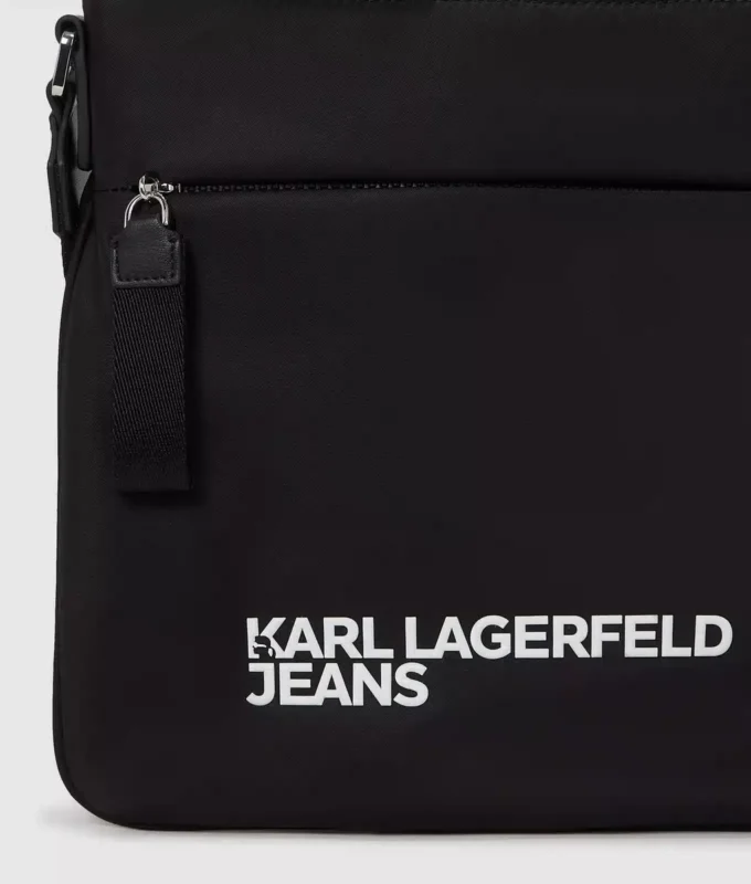 Bolso bandolera fino con logotipo