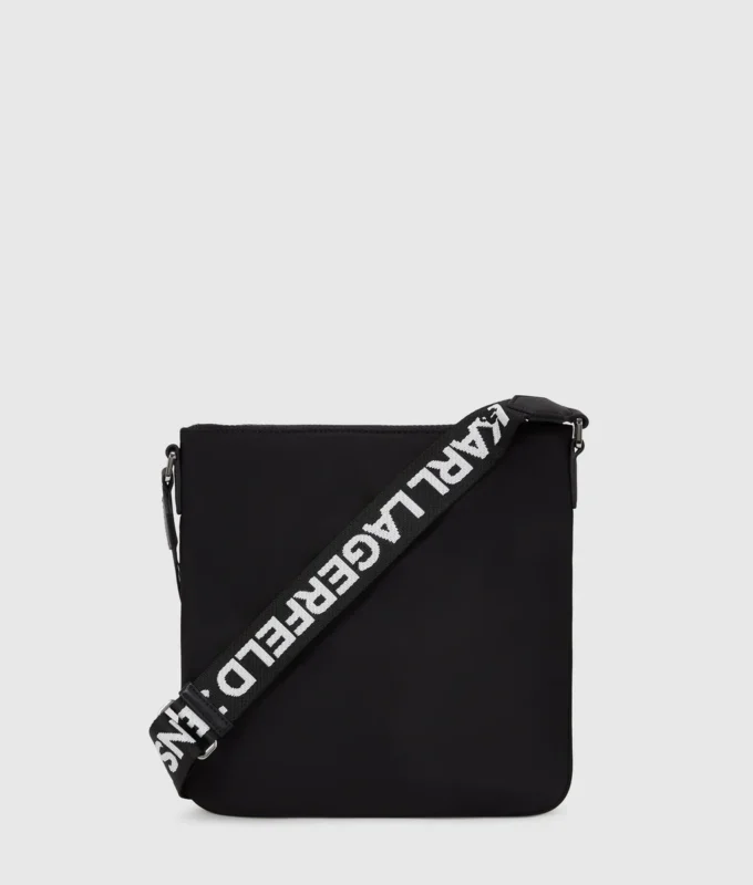 Bolso bandolera fino con logotipo