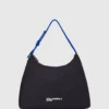 Bolso bandolera grande de nailon con cordón