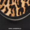 Bolso bandolera K/Hardware con estampado de leopardo