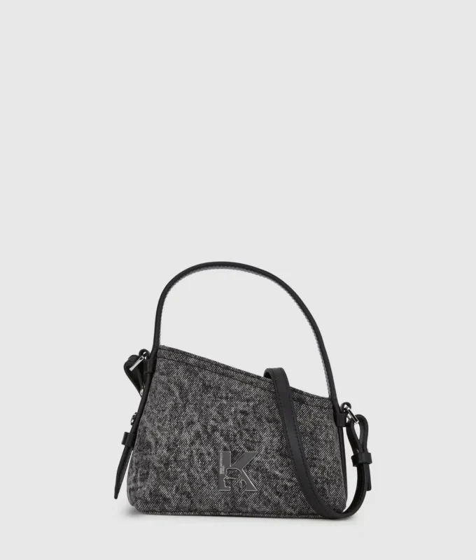 Bolso bandolera mini Geo de denim