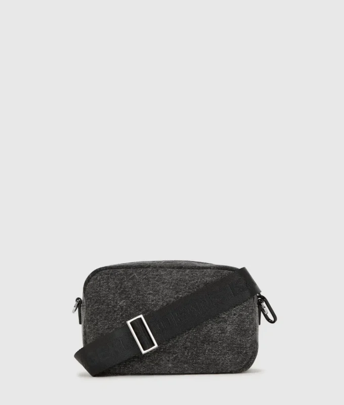 Bolso bandolera para cámara de denim