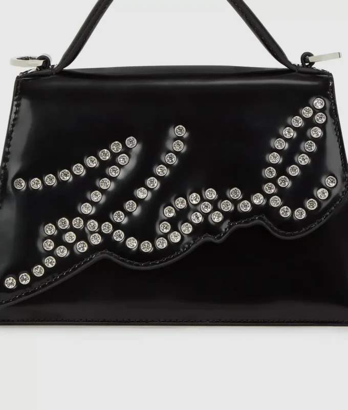 Bolso bandolera pequeño con tachuelas K/Signature