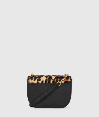 Bolso bandolera pequeño K/Forever con estampado de leopardo