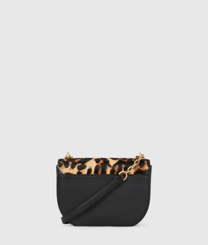 Bolso bandolera pequeño K/Forever con estampado de leopardo